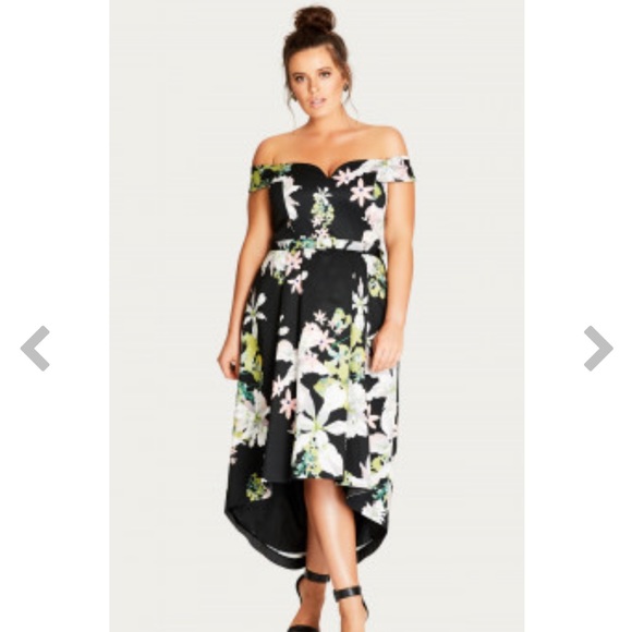City Chic Dresses & Skirts - NWT City chic spring hi low dress